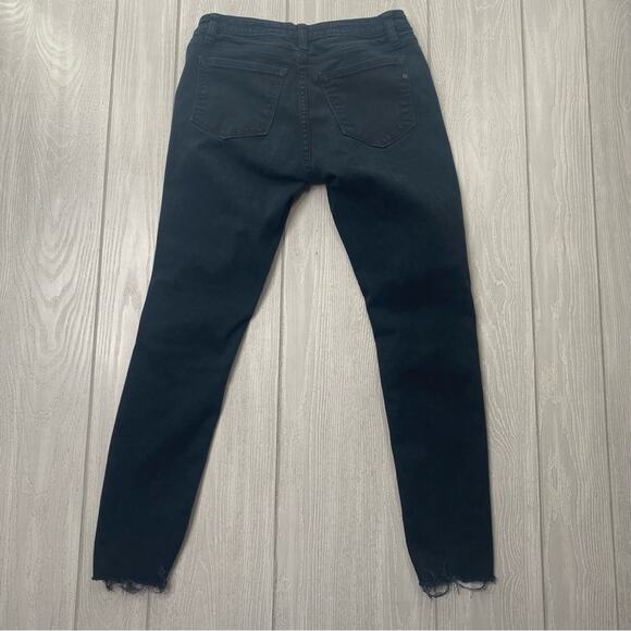 Miss Me Women's Black 01 Raw Hem Stretchy Ankle Skinny Denim Jeans Size 26 - Picture 3 of 12